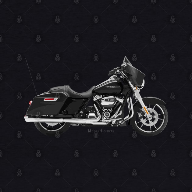 Harley-Davidson Street Glide black, s by MessyHighway